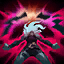 <b>Blood Frenzy / Snack Attack</b> <br> <i>Briar leaps forward and shatters her pillory, entering a Blood Frenzy that causes her to relentlessly pursue the nearest enemy (prioritizing champions). While frenzied, she gains increased Attack Speed and Move Speed, and her attacks deal damage in an area around her target.<br><br>Briar can reactivate this ability while frenzied to take a CHOMP out of her target on her next attack, dealing additional damage based on their missing Health, and healing Briar based on the damage she deals.</i>