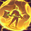 <b>Lightning Field / Hyper Charge</b> <br> <i>Hammer Stance: Passive: Restores Mana per strike. Active: Creates a field of lightning damaging nearby enemies for several seconds.<br><br>Cannon Stance: Gains a burst of energy, increasing Attack Speed to maximum for several attacks.</i>