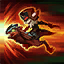 <b>Yardır</b> <br> <i>Kled fiziksel hasar verecek şekilde atılır ve kısa süreliğine hız artışı kazanır. Kled bu yeteneği yeniden kullanarak ilk hedefinin üzerinden tekrar atılıp ilk verdiği hasarı yeniden verebilir.</i>