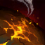 Corki flies a short distance, dropping bombs that create a trail of fire that damages opponents who remain in it. Valkyrie