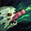Kog'Maw's attacks gain range and deal a percent of the target's maximum health as magic damage. Bio-Arcane Barrage