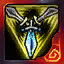 <strong style="color:#62d66c;">Fusion der Dreieinigkeit</strong><br><stats><font color='#FFFFFF'> 350 Leben</font><br><font color='#FFFFFF'><mana> 350 Mana</mana></font><br><font color='#FFFFFF'> 35 Angriffsschaden</font><br><font color='#FFFFFF'> 50 % Angriffstempo</font><br> 20 % Abklingzeitverringerung<br><font color='#FFFFFF'> 8 % Lauftempo</font></stats><br><br><unique>EINZIGARTIG, Passiv – Raserei:</unique> Wenn du normal angreifst, erhältst du 2 Sekunden lang 20 Lauftempo. Kills gewähren stattdessen 60 Lauftempo. Das zusätzliche Lauftempo ist für Fernkampf-Champions halbiert.<br><unique>EINZIGARTIG, Passiv – Zauberklinge:</unique> Nach dem Einsatz einer Fähigkeit verursacht der nächste normale Angriff bei einem Treffer zusätzlichen normalen Schaden in Höhe von 200 % des Grundangriffsschadens (1.5 Sekunden Abklingzeit). Fusion der Dreieinigkeit