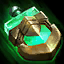 <strong style="color:#62d66c;">Poción del cazador</strong><br><groupLimit>Limitado a 1 tipo de poción de curación.</groupLimit><br><br><active>Activa ÚNICA:</active> Consume una carga para restaurar 60 de vida y 35 de maná a lo largo de 8 s. Acumula un máximo de 5 cargas y se rellena al visitar la tienda.<br><br>Matar a un monstruo gigante otorga 1 carga.<br><br><rules>(Al matar a un monstruo gigante con todas las cargas, automáticamente se consume la más reciente).</rules> Poción del cazador