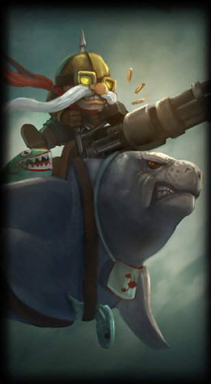 Corki a lomos de Urf