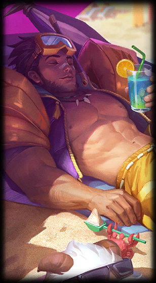 Jarvan IV fiesta en la piscina
