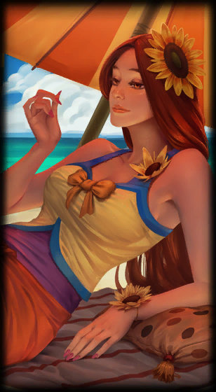 Leona fiesta en la piscina