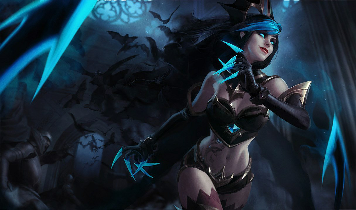 Splash art for Shadow Evelynn skin