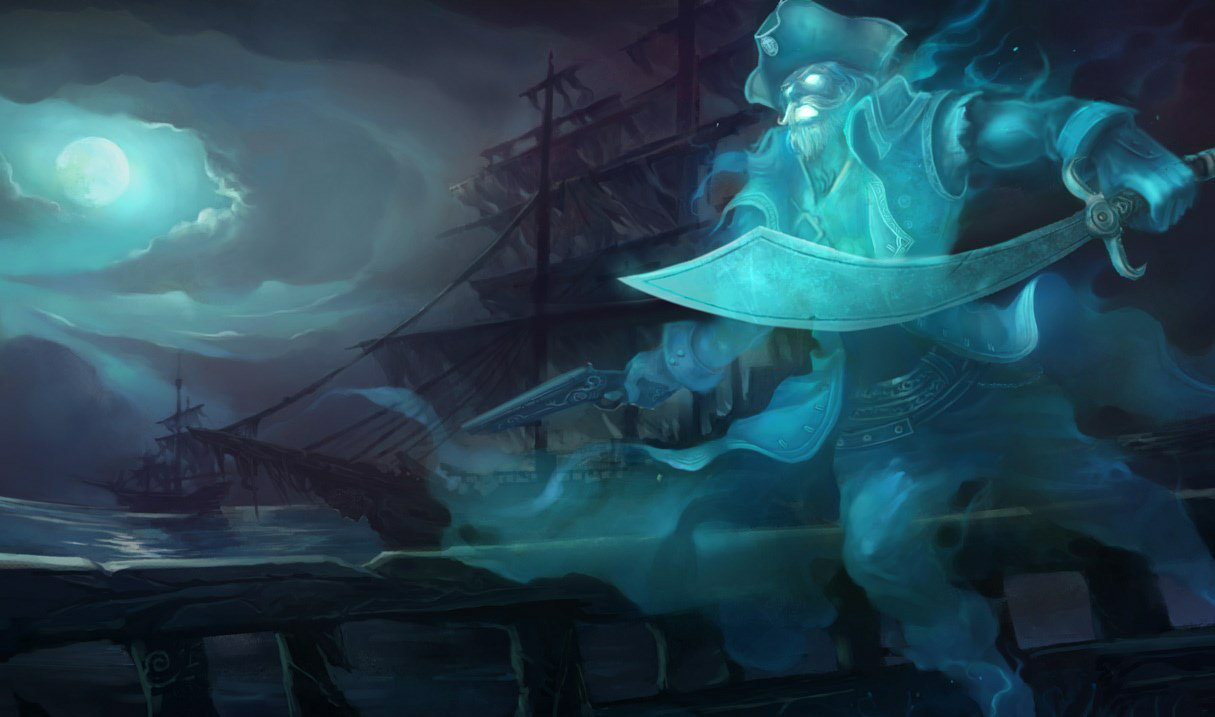 Splash art for Spooky Gangplank skin