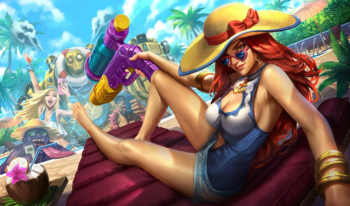 Splash art for Pool Party Miss Fortune skin