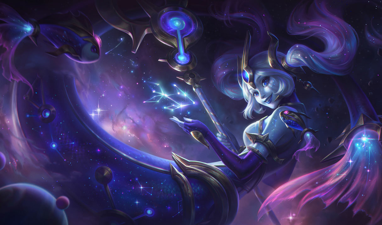 Splash art for Cosmic Destiny Nami skin