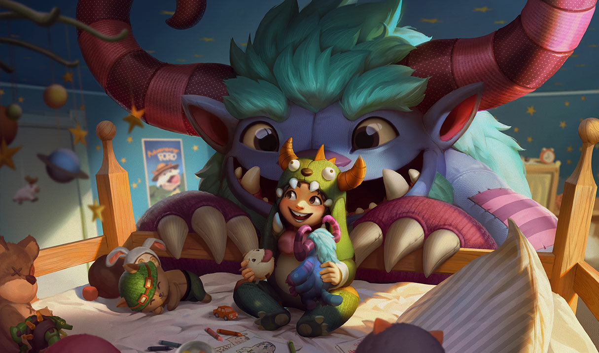 Splash art for Grungy Nunu & Willump skin