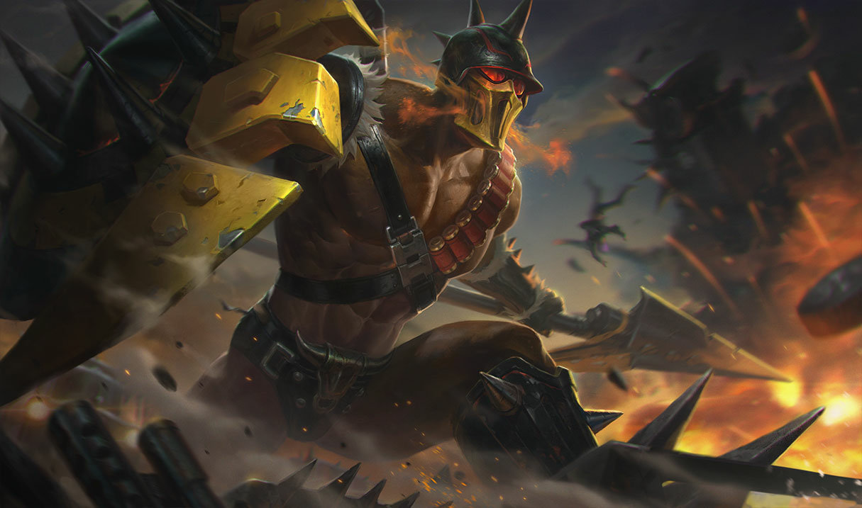 Splash art for Ruthless Pantheon skin