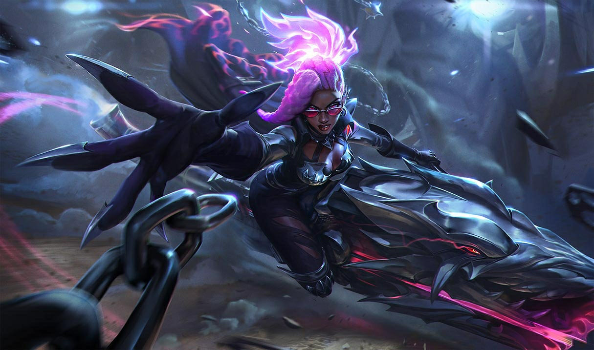 Splash art for Warhound Senna skin