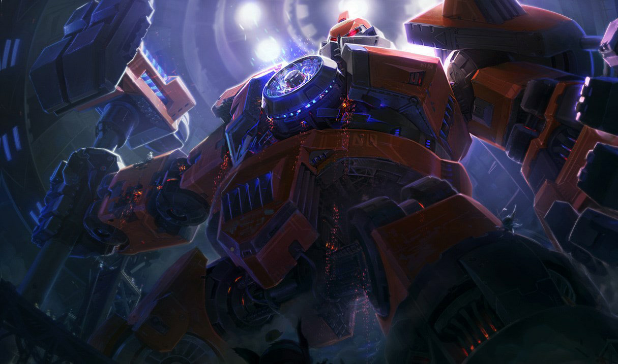 Splash art for Mecha Zero Sion skin