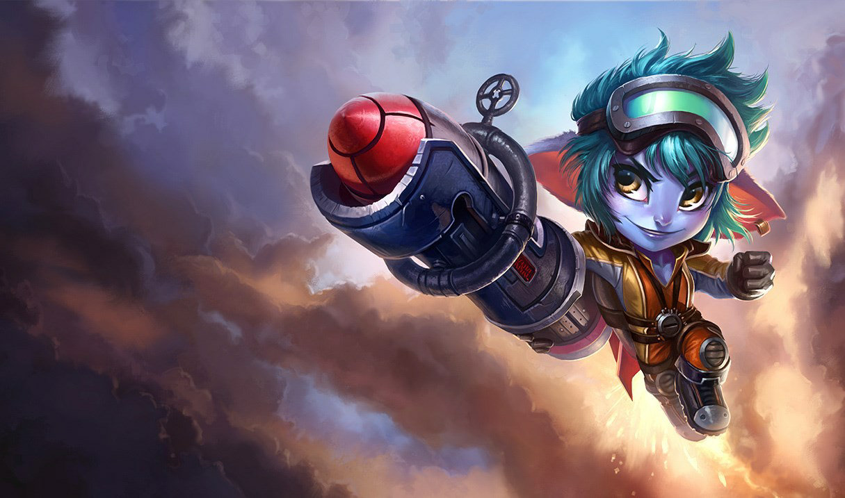 Splash art for Rocket Girl Tristana skin